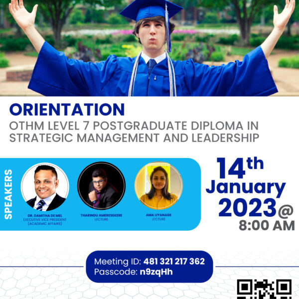 Orientation Othm Level 7 postgraduate Diploma in Strategic Management and leadership